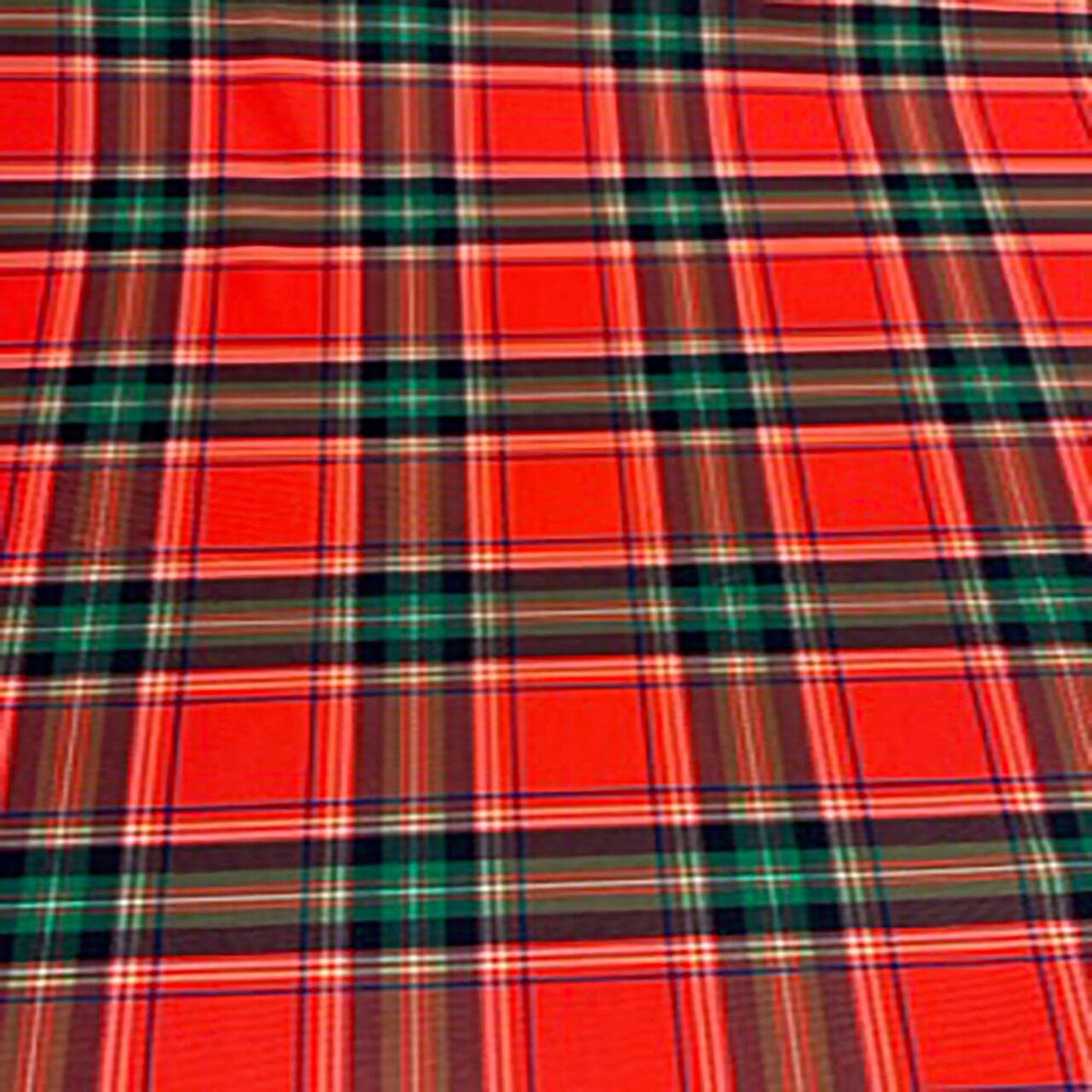 1 Yard Scottish Plaid Polyester Spandex Paper Print Fabric for Costumes Dancewear Swimwear Crafts 58/60″ Width